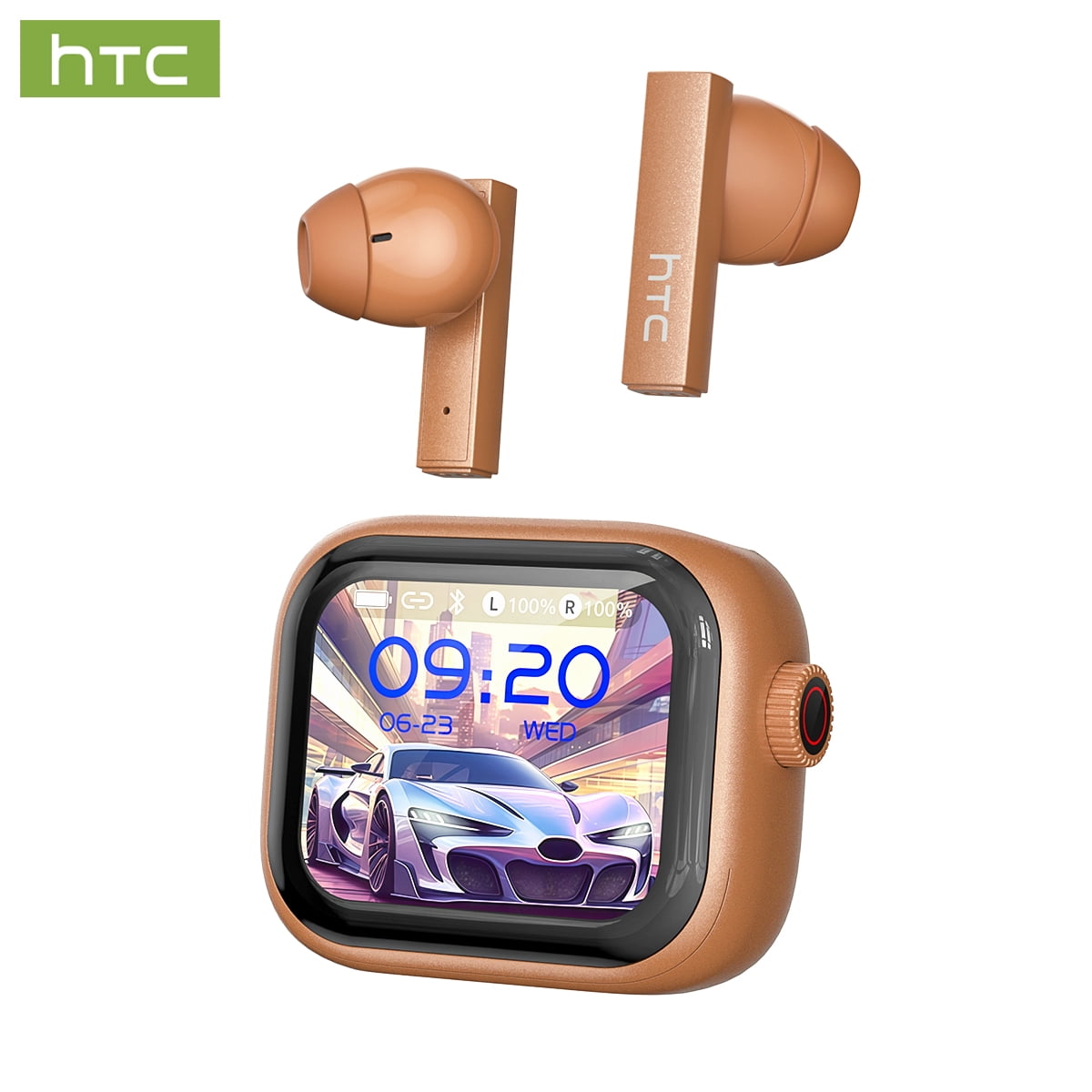 NE40 Wireless Bluetooth 6.0 In-Ear Earbuds, AI Translator, Noise-Cancelling Headphones, 130+ Languages, 48H Play Time, Orange