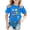 Blue, variant on Kids Shirts Awareness Day Short Sleeve T Shirt for Kids Girls Youth Ribbed Blend Casual Tee Children White 2 Years-3 Years