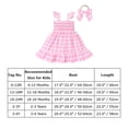 thumbnail image 4 of IBTOM CASTLE Toddler Baby Girls Pink Plaid Ruffle Romper Gingham Dress 1st Birthday Outfit Summer Boho Halloween Cosplay Dress up 18-24 Months Pink Dress, 4 of 8
