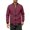 Red, variant on Men's Fashion Varsity Bomber Jackets Ribbed Collar Zip Up Windbreaker Spring Fall Letterman Baseball Coats with Side Pockets Red XS