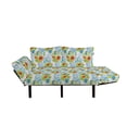 thumbnail image 2 of Funky Futon Couch, Whimsical Fun Pattern with Random Swirls Spirals Color Spots and Little Heart Shapes, Daybed with Metal Frame Upholstered Sofa for Living Dorm, Loveseat, Multicolor, by Ambesonne, 2 of 4