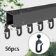 thumbnail image 1 of 56x ganchos para cortinas de cenador de cortinas profesionales para accesorios al aire libre kit de cortina de dosel negro a prueba de óxido, 1 of 5