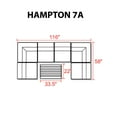 thumbnail image 3 of Hampton 7 Piece Outdoor Wicker Patio Furniture Set 07a, 3 of 7