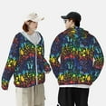 thumbnail image 6 of Gaeub Magical Mushrooms and Flowers Men's and Women's UPF 50+ Long-Sleeved Sun Protection Clothing, Fishing Shirt Long Sleeve Zip - Small, 6 of 9