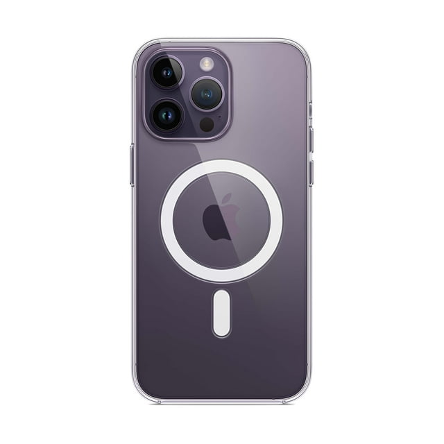 Funda para teléfono Apple iPhone 14 Pro Max transparente con silicona MagSafe