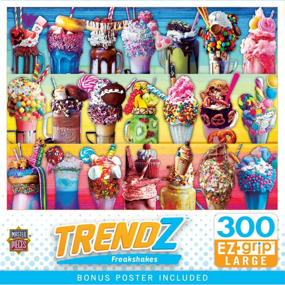 MasterPieces 300 Piece EZ Grip Jigsaw Puzzle - Freakshakes - 18"x24"