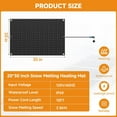 thumbnail image 6 of MOPHOTO Heated Snow Melting Mats,20x30in Electric Snow Melting Mats,Heated Outdoor Mats for Winter Walkways and Decks,No-Slip Snow and Ice Melt Heated Sidewalk Mat,Connectable Power Cord, 6 of 8