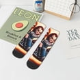thumbnail image 6 of Lsque Chucky Printed Crew Socks, Moisture-Wicking Socks, Athletic Socks for Men Breathable Cushion Socks Casual Sport Socks for Running Traveling, 6 of 6