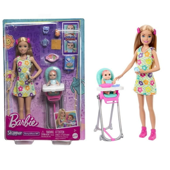 Set de Juego Barbie Skipper Hora del Desayuno con Bebé