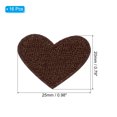 thumbnail image 2 of Uxcell Heart Shaped Iron-on Patches Sew Embroidered Patches Appliques Embellishments for Clothing Coffee 16 Pcs, 2 of 7