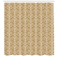 thumbnail image 2 of Ambesonne Damask Shower Curtain, Abstract Pastel Flourish, 69"Wx84"L, Pale Caramel Cream, 2 of 2