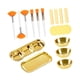 thumbnail image 1 of Juego de 23 cuencos para mezclar mascarillas faciales, ideal como recuerdo de fiesta o para salón de belleza. Oro, 1 of 8