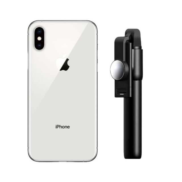 Celular iPhone X Reacondicionado 64gb Plata + Bastón Bluetooth Apple iPhone X