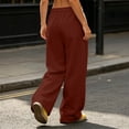 thumbnail image 5 of Posijego Women's Baggy Joggers High Waisted Wide Leg Lounge Pants Fall Winter Active Sweatpants with Pockets, 5 of 7