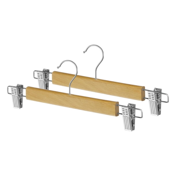 Whitmor 6026311 Natural Wood Skirt Hangers