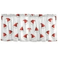 thumbnail image 7 of Yayeee Kitchen Curtains Tier Set of 2 Light Filtering 57"x36" Over Sink Window Panels, Cute Santa Hats Pattern, 7 of 7