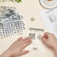 thumbnail image 2 of 9 Sheets 9 Styles PVC Plastic Stamps for DIY Scrapbooking Photo Album Decorative Cards Making Stamp Sheets Mixed Shapes 160x110x3mm 1 sheet/style, 2 of 5