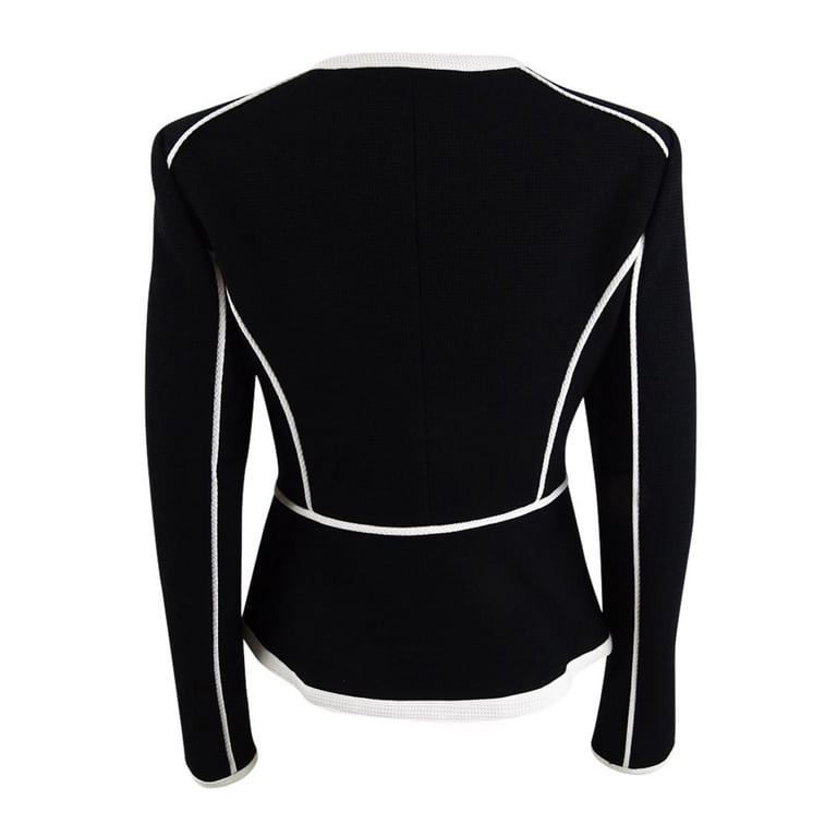Calvin klein black and clearance white blazer