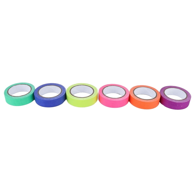 Fluorescent Tape, Warning Tape 6Pcs Tape For Household Life For Stage Performance Props
