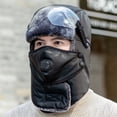thumbnail image 1 of Teissuly Hat Male Riding Electric Bike Warm Cotton Hat Windproof Thickened Winter Ear Protection Riding Lei Feng Hat Female, 1 of 4