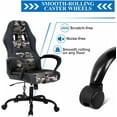 thumbnail image 5 of Massage Gaming Chair Comfortable Ergonomic Office Chair Racing Computer Desk Chair with Adjustable Backrest and Height, Camo, 5 of 7