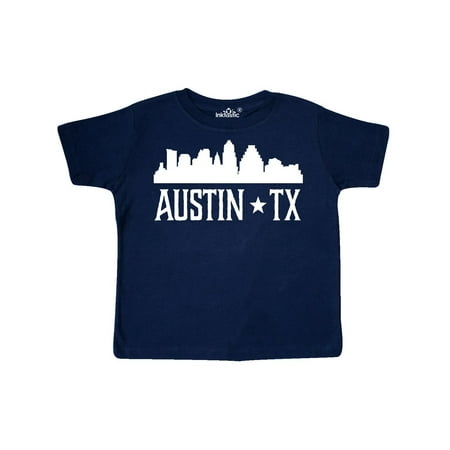 

Inktastic Austin Texas Skyline Silhouette TX City Gift Toddler Boy or Toddler Girl T-Shirt