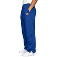 thumbnail image 3 of Lmueinov 2026 Men's Soft Fleece Jogger Sweatpants Cuffed Ankle Side Slit Casual Loose Trendy Warm Everyday Lounge Pants with Leather Patch, S-XXXL, 3 of 6