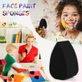 thumbnail image 4 of Tutuviw 24 Pcs Face Paint Sponges Painting Sponge High Density Face Painting Supplies for Art Work and Body Painting Tear Drop (Black), 4 of 8