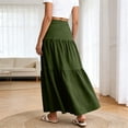 thumbnail image 7 of hotojiny Boho Skirts for Women Casual Maxi Skirts for Women Flowy Elastic High Waisted A-Line Long Skirts for Beach Vacation, 7 of 7