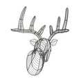 thumbnail image 6 of DecMode Black Metal Head Deer Wall Decor, 6 of 9