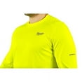 thumbnail image 4 of Milwaukee Men's Large Hi-Vis GEN II WORKSKIN Light Weight Performance Long-Sleeve T-Shirt, 4 of 4