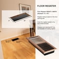 thumbnail image 5 of Akicon  Stripe Design 4"x10" Floor Register with Trap Net Copper, 5 of 5