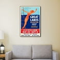 thumbnail image 4 of 20" x 30" Great Lakes 1937 Vintage Travel Poster Wall Art, 4 of 4
