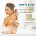 thumbnail image 2 of Cepillo para baño y ducha, cepillado de piel seca con cerdas de jabalí 100 % naturales y mango desmontable de bambú de 16 pulgadas de largo, limpiador de espalda para exfoliar y estimular la circulación sanguínea Vhermosa JQWJ444, 2 of 8