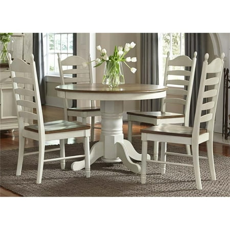 Liberty Furniture Springfield Pedestal Dining Table In Honey And Cream