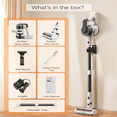 thumbnail image 6 of MOOSOO Vacuum Cleaner Lightweight Stick Vac for Home Hardwood Floor Pet Hair, 6 of 7