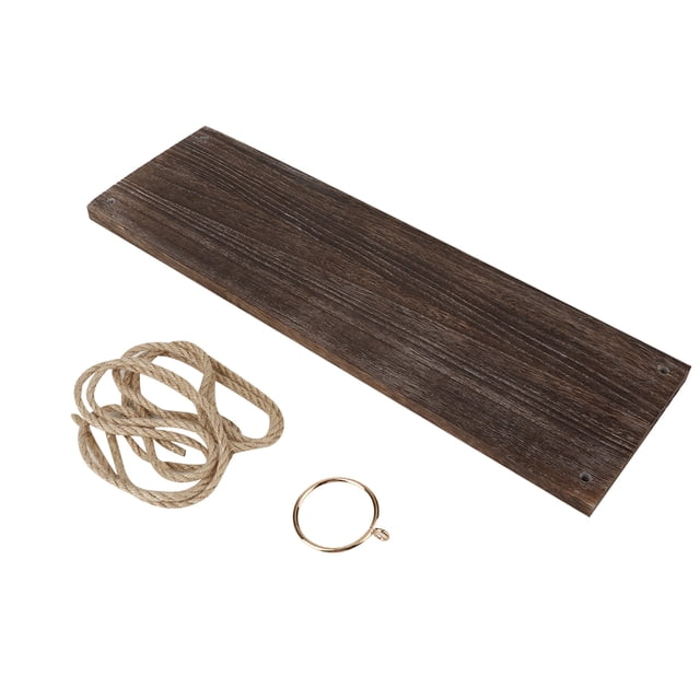 Estante oscilante de madera para maceta, estante para colgar en la pared, soporte para macetero de jardín y balcón (marrón)