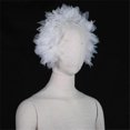 thumbnail image 4 of Bride Veil Flower Studded Hair Hoop Wedding Hair Covering White Wedding Veil Headscarf Simple Short Veil, 4 of 4