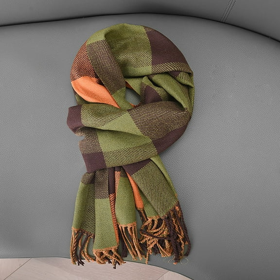 Axiiglly Shawl Wraps for Women Plaid Printed Soft Fringe Scarf Casual Shawls And Wraps for Evening Dresses Cold Weather Warm Comfy Winter Scarves