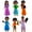 6 pcs Type 2, variante sur Fans de Dessins Animés Membres de la Famille Encanto Mi Familia Figurine de Bureau Ensemble de Jouets Statues