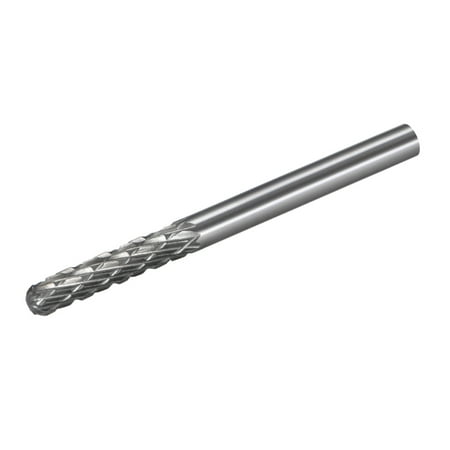 Shape Burrs - Tungsten Carbide Double Cut Rotary Burrs Files Cylinder Shape, 1/8