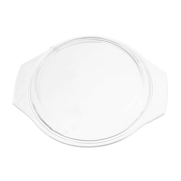 Tapa de vidrio para horno microondas, tapa antisalpicaduras, cubierta para plato de servir alimentos para proteger alimentos, apta para lavavajillas, para cocinar al vapor y hornear