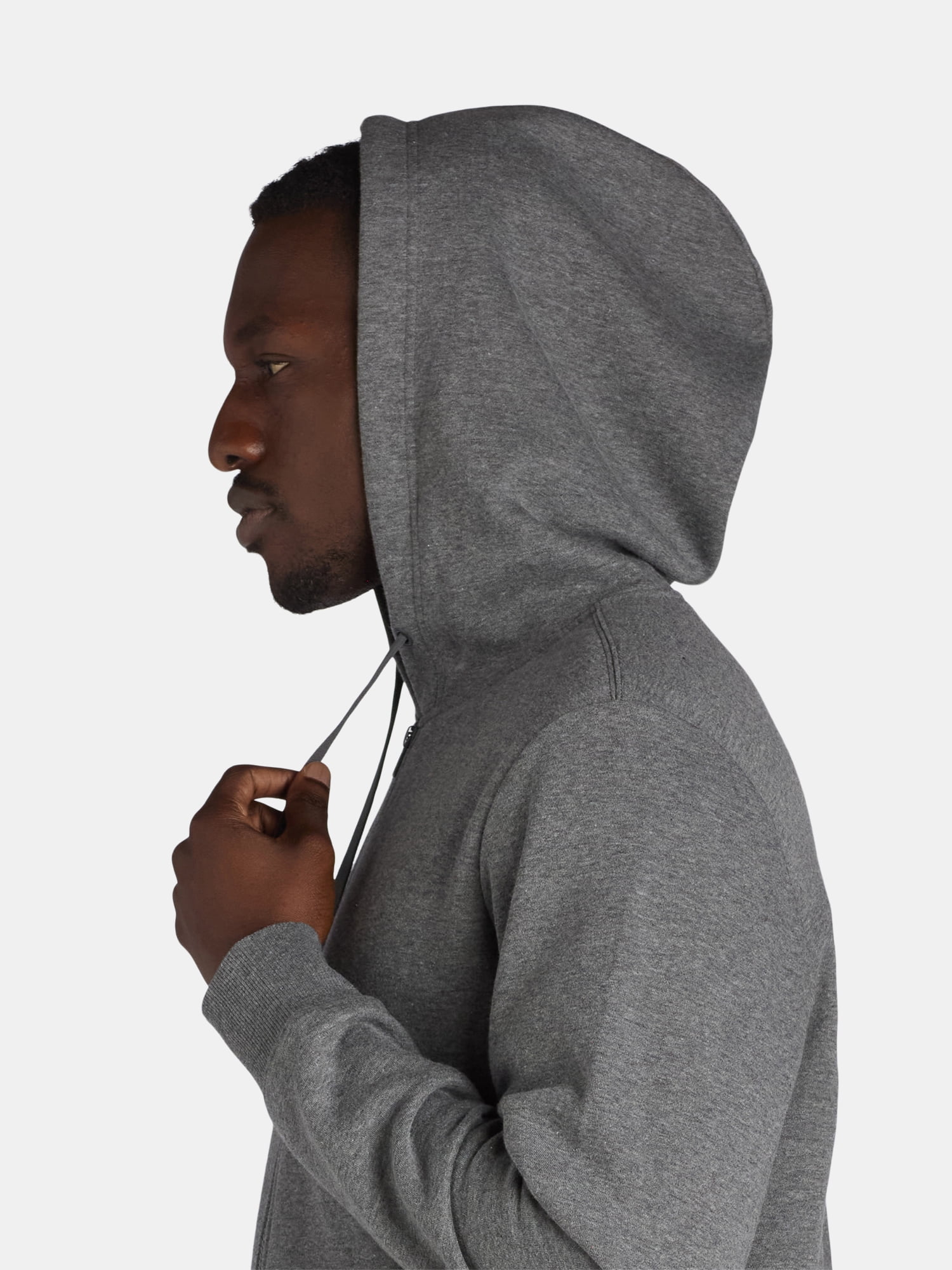 Athletic Works Men's and Big Men's Zip Up Fleece Hoodie Sweatshirt, Sizes S-5XLT