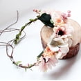 thumbnail image 5 of Corona de flores JanHm Tocado floral Boho Rosa, 5 of 5