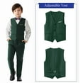 thumbnail image 2 of ETHAN Toddler Boys Wedding Suit Emerald Green Suspender Formal Kids Suit Jacket Easter Suits for Boys Size 12, 2 of 6