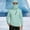 Mint Green, variant on UV Protection Shirts for Men High Neck Long Sleeve Pullover Top UPF 50 Lightweight Breathable Shirt with Built In Face Cover