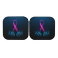 thumbnail image 7 of Balery 2 Piece Two Human Hands are Holds Pink Ribbon Awareness Car Windshield Sun Shade|Foldable Front Windshield Shade for Car Front Window for Most Sedans SUV Truck-Small, 7 of 7
