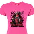 thumbnail image 3 of Marvel Deadpool & Wolverine - We Are Deadpool Doodles - Juniors Fitted Graphic T-Shirt, 3 of 5