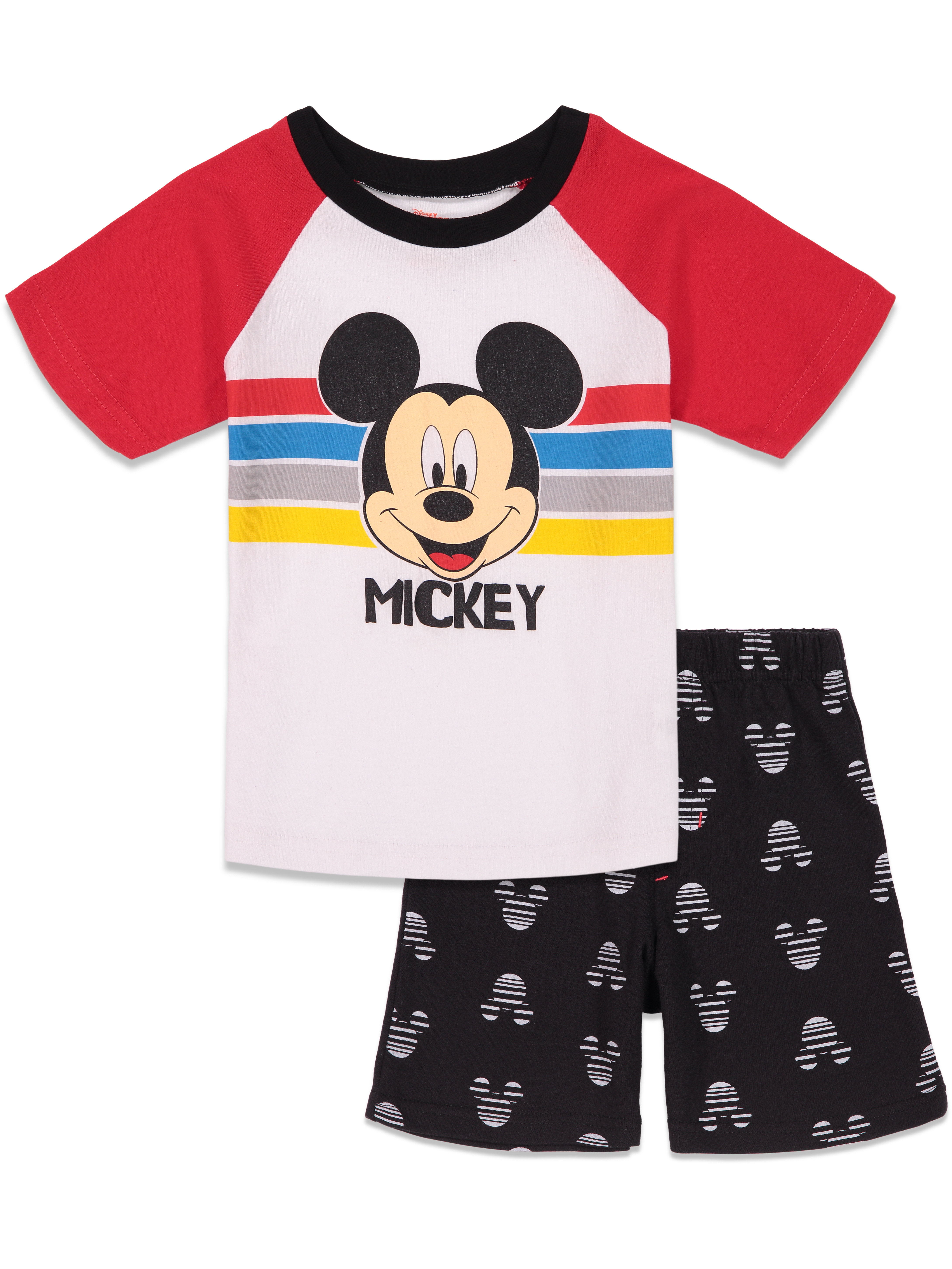 Disney Mickey Mouse French Terry T-Shirt Shorts Set Disney Mickey Mouse French Terry T-Shirt Shorts Set