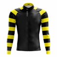thumbnail image 3 of Maillot de ciclismo de invierno para hombre, ropa de ciclismo de manga larga con rayas, ropa térmica de malla/polar para primavera y otoño, ropa para bicicleta de montaña RIGHTTRACK, 3 of 5